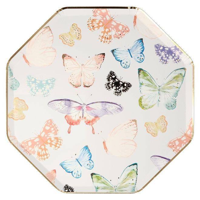 Meri Meri Butterfly Dinner Plates (set of 8) - partyalacarte.co.in