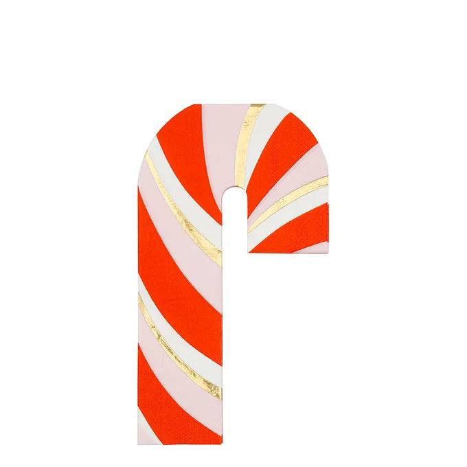 Meri Meri Candy Cane Napkins (x16) - partyalacarte.co.in