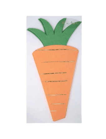 Meri Meri Carrot Napkins (Pack of 16) - partyalacarte.co.in