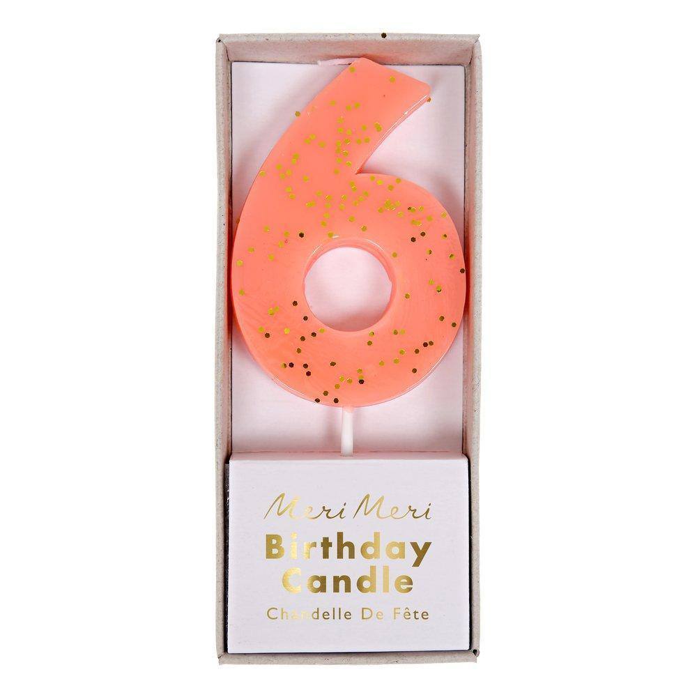 Meri Meri Coloured Number Candle - partyalacarte.co.in