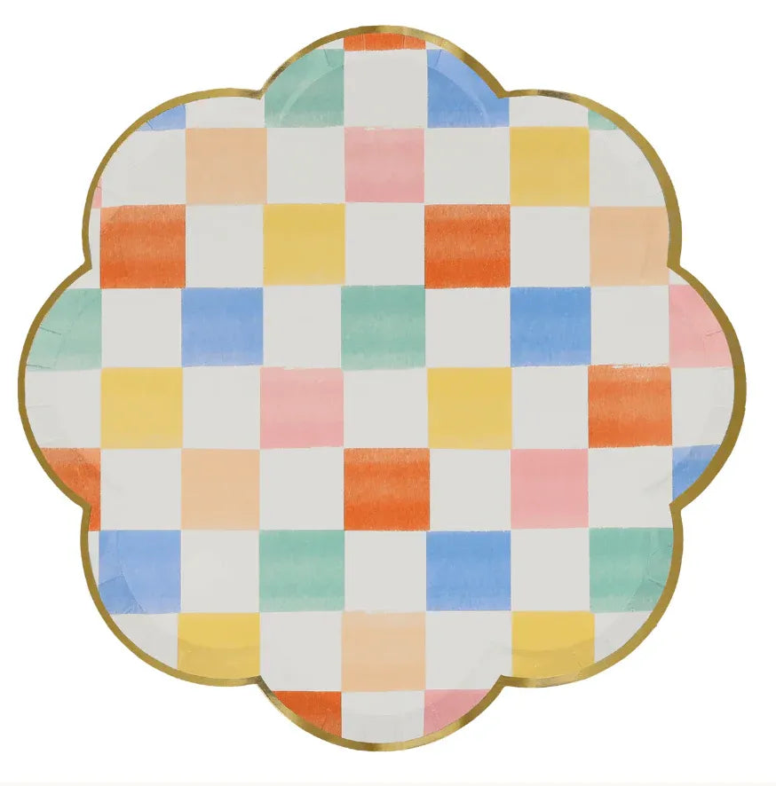 Meri Meri Colourful Pattern Dinner Plates (x 8) - partyalacarte.co.in