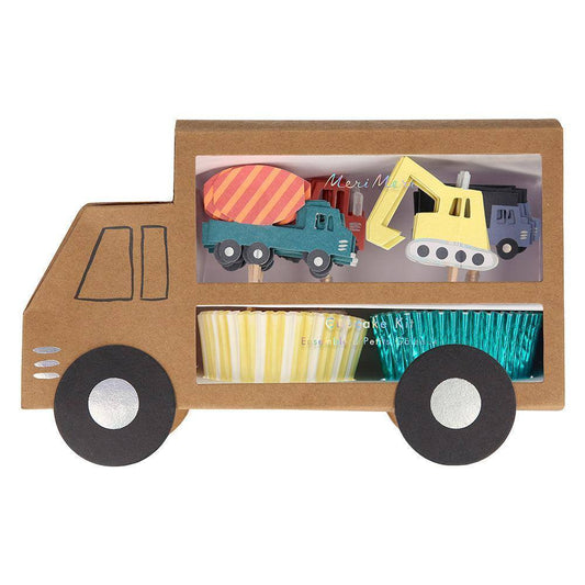 partyalacarte.in Construction Cupcake Kit (set of 24 toppers) - partyalacarte.co.in