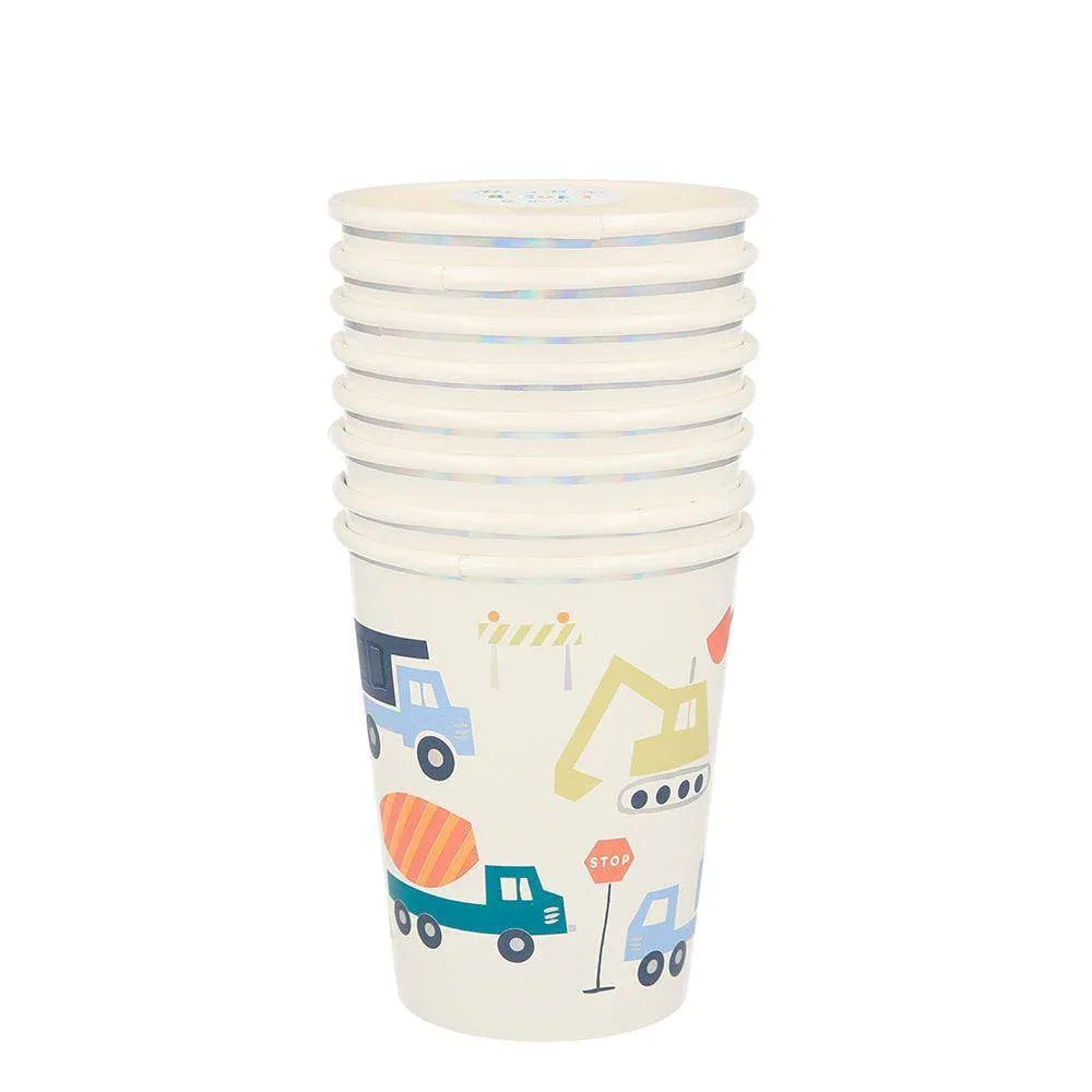 Meri Meri Construction Cups (set of 8) - partyalacarte.co.in