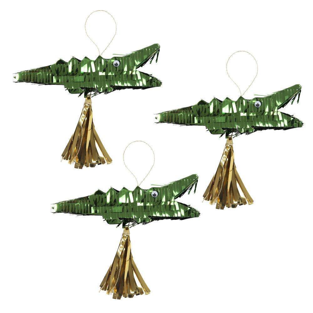 Meri Meri Crocodile Piñata Favours (set of 3) - partyalacarte.co.in