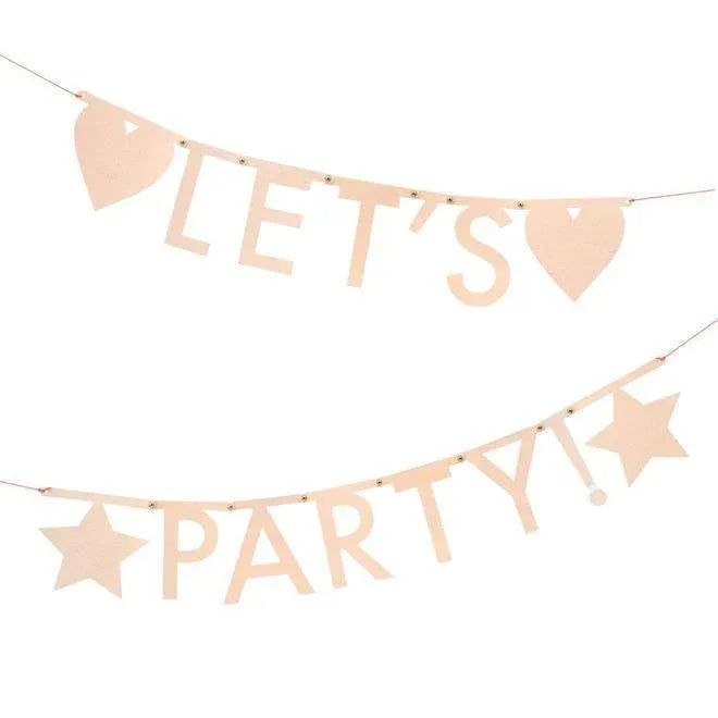 Meri Meri Crystal Glitter Letter Garland Kit - partyalacarte.co.in