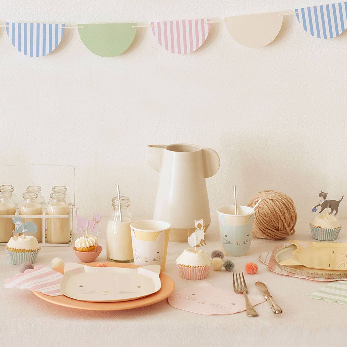 Meri Meri Cute Kittens Cupcake Kit(x24) - partyalacarte.co.in