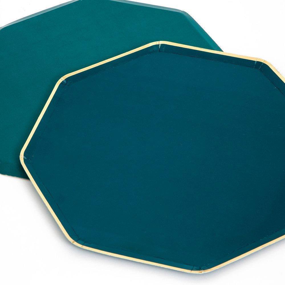 Meri Meri Dark Teal Dinner Plates (set of 8) - partyalacarte.co.in