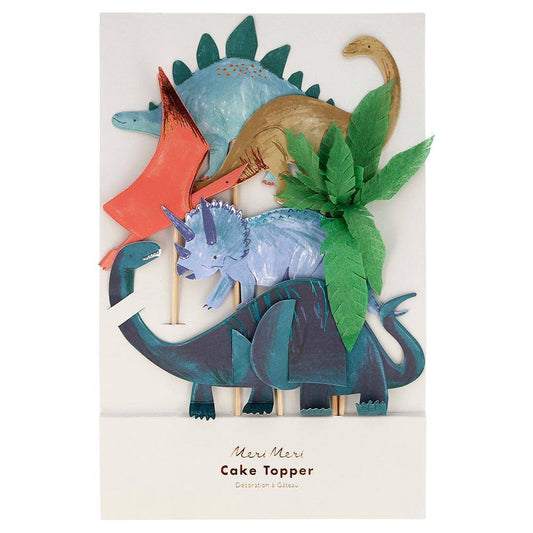 Meri Meri Dinosaur Kingdom Cake Toppers (set of 6) - partyalacarte.co.in