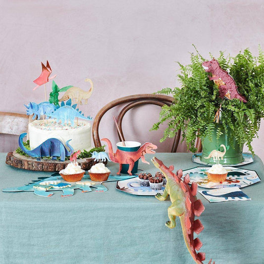 Meri Meri Dinosaur Kingdom Cake Toppers (set of 6) - partyalacarte.co.in