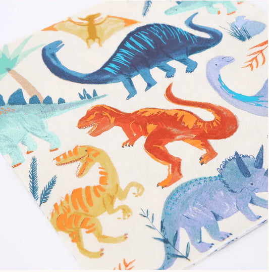 Meri Meri Dinosaur Kingdom Large Napkins (x 16) - partyalacarte.co.in