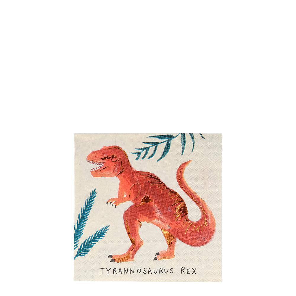 Meri Meri Dinosaur Kingdom Small Napkins (set of 16) - partyalacarte.co.in