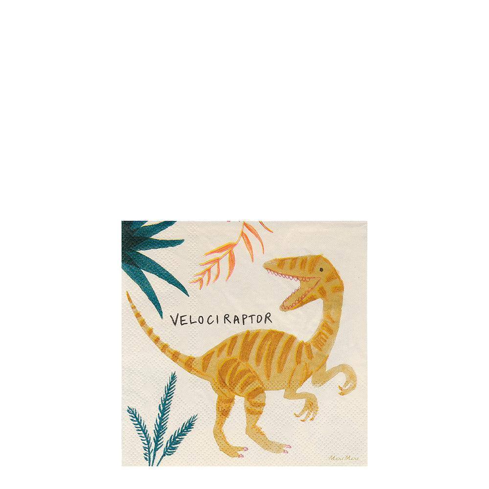 Meri Meri Dinosaur Kingdom Small Napkins (set of 16) - partyalacarte.co.in