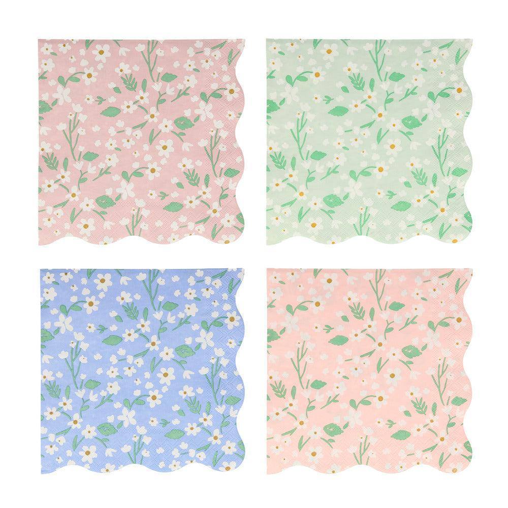 Meri Meri Ditsy Floral Large Napkins (set of 20) - partyalacarte.co.in