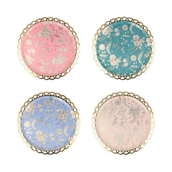 Meri Meri English Garden Lace Side Plates (set of 8) - partyalacarte.co.in