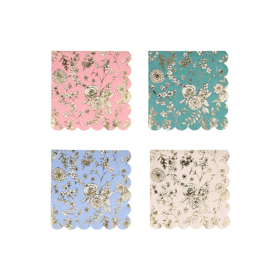 Meri Meri English Garden Lace Small Napkins (x 16) - partyalacarte.co.in