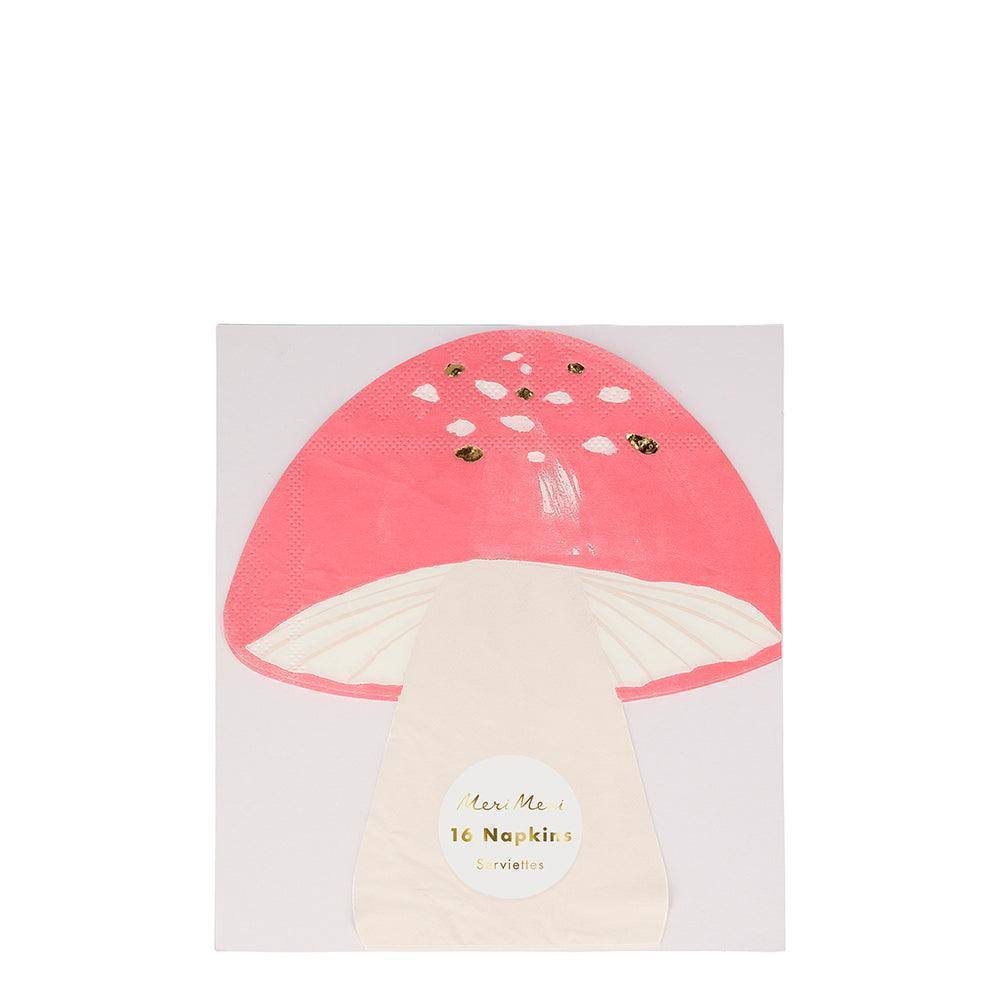 Meri Meri Fairy Mushroom Napkins (set of 16) - partyalacarte.co.in