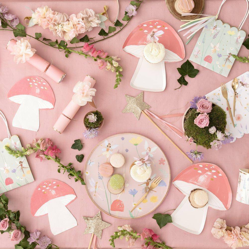 Meri Meri Fairy Mushroom Plates (set of 8) - partyalacarte.co.in