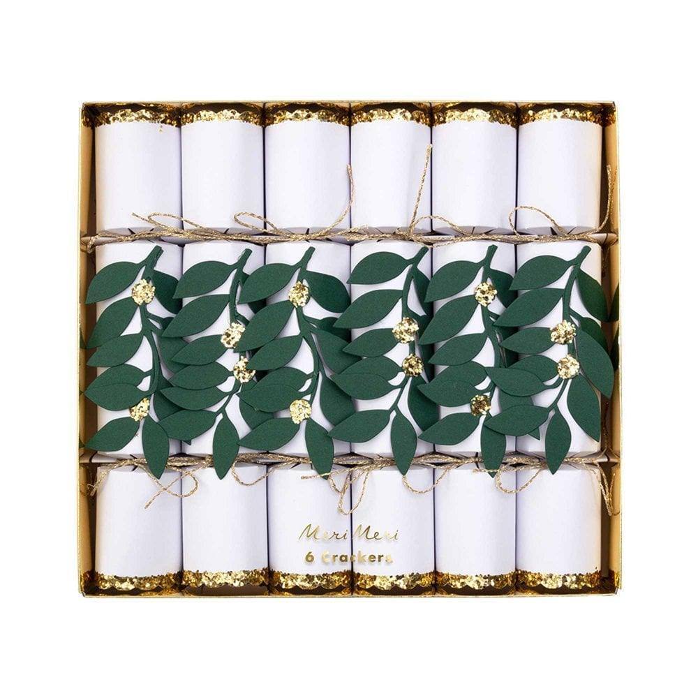 Meri Meri Festive Foliage Medium Crackers (x 6) - partyalacarte.co.in