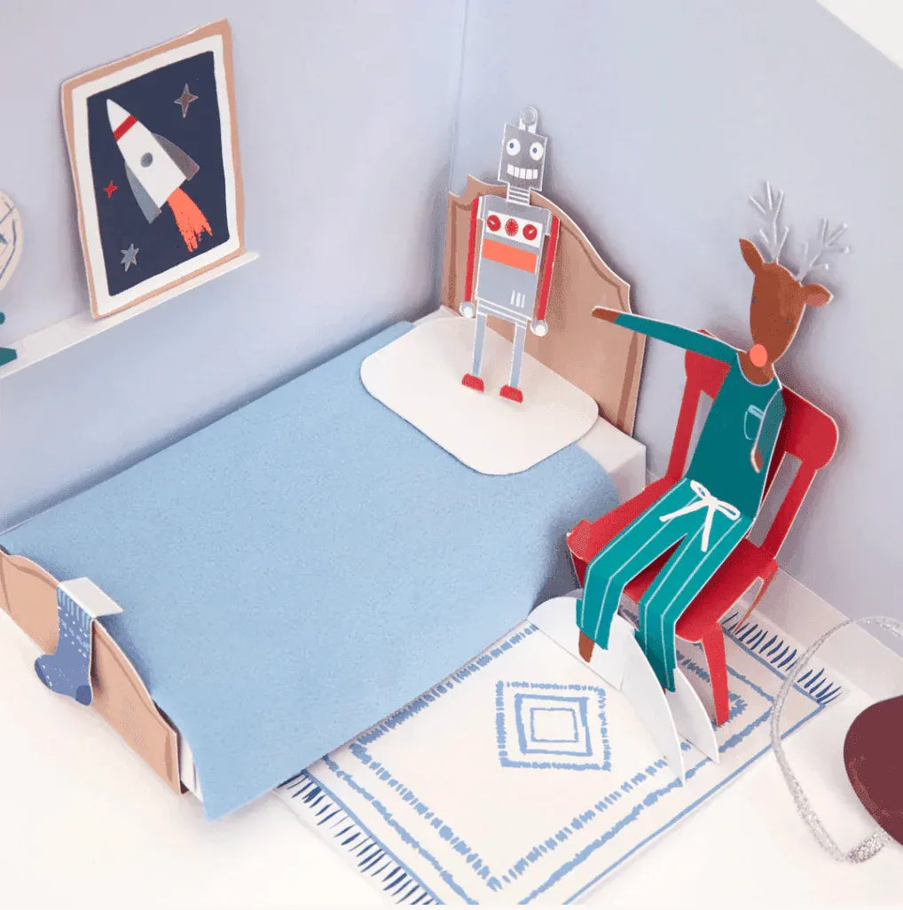 Meri Meri Festive House Paper Craft Advent Calendar - partyalacarte.co.in