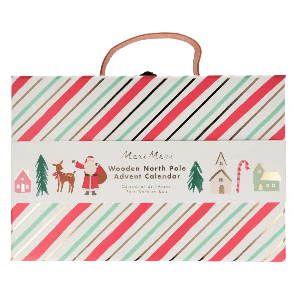 Meri Meri Festive Village Wooden Advent Calendar - partyalacarte.co.in