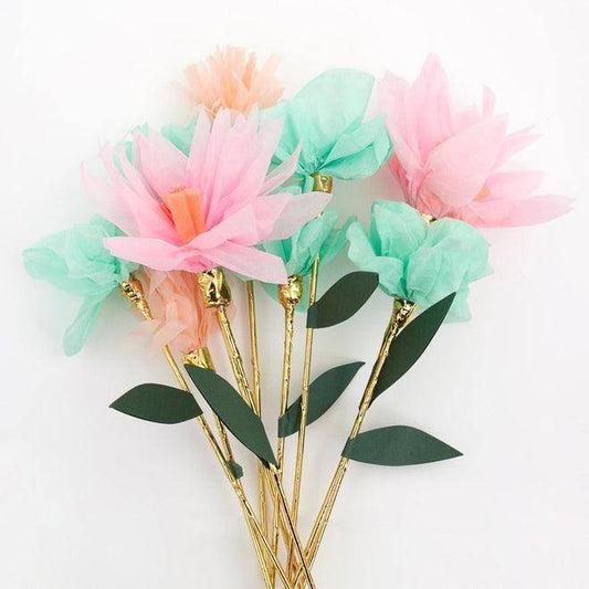 Meri Meri Flower Garden Decorative Sticks (set of 10) - partyalacarte.co.in