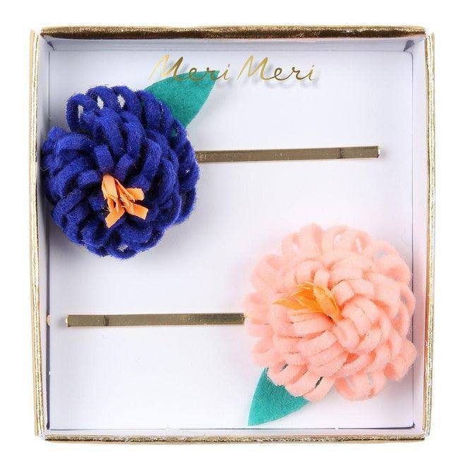 Meri Meri Flower Posy Hair Slides (set of 2) - partyalacarte.co.in