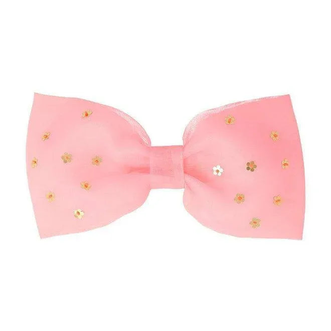 Meri Meri Flower Sequin Bow Hair Clip - partyalacarte.co.in