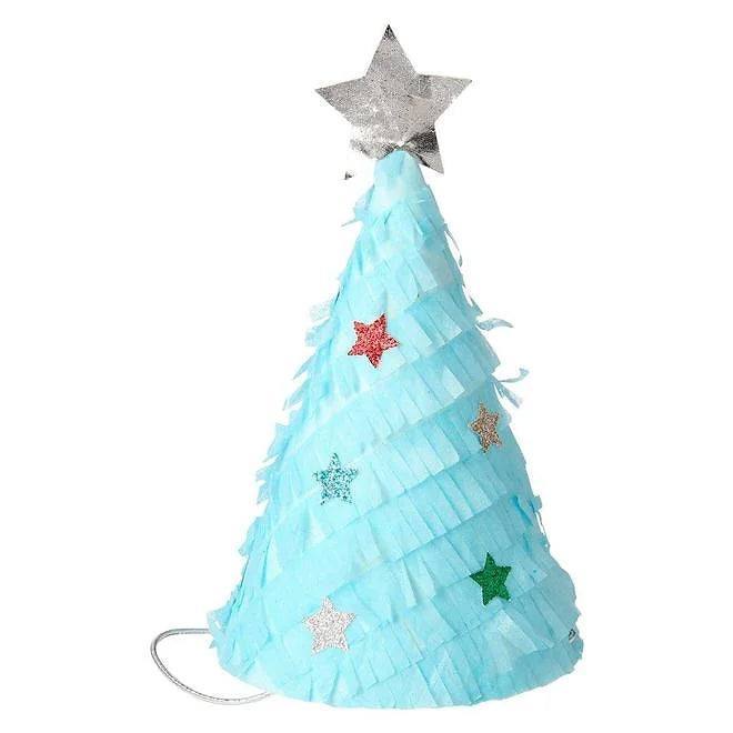 partyalacarte.co.in Fringed Christmas Tree Party Hats (x6) - partyalacarte.co.in