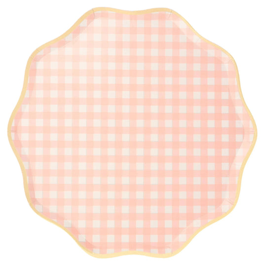 Meri Meri Gingham Dinner Plates (set of 12) - partyalacarte.co.in