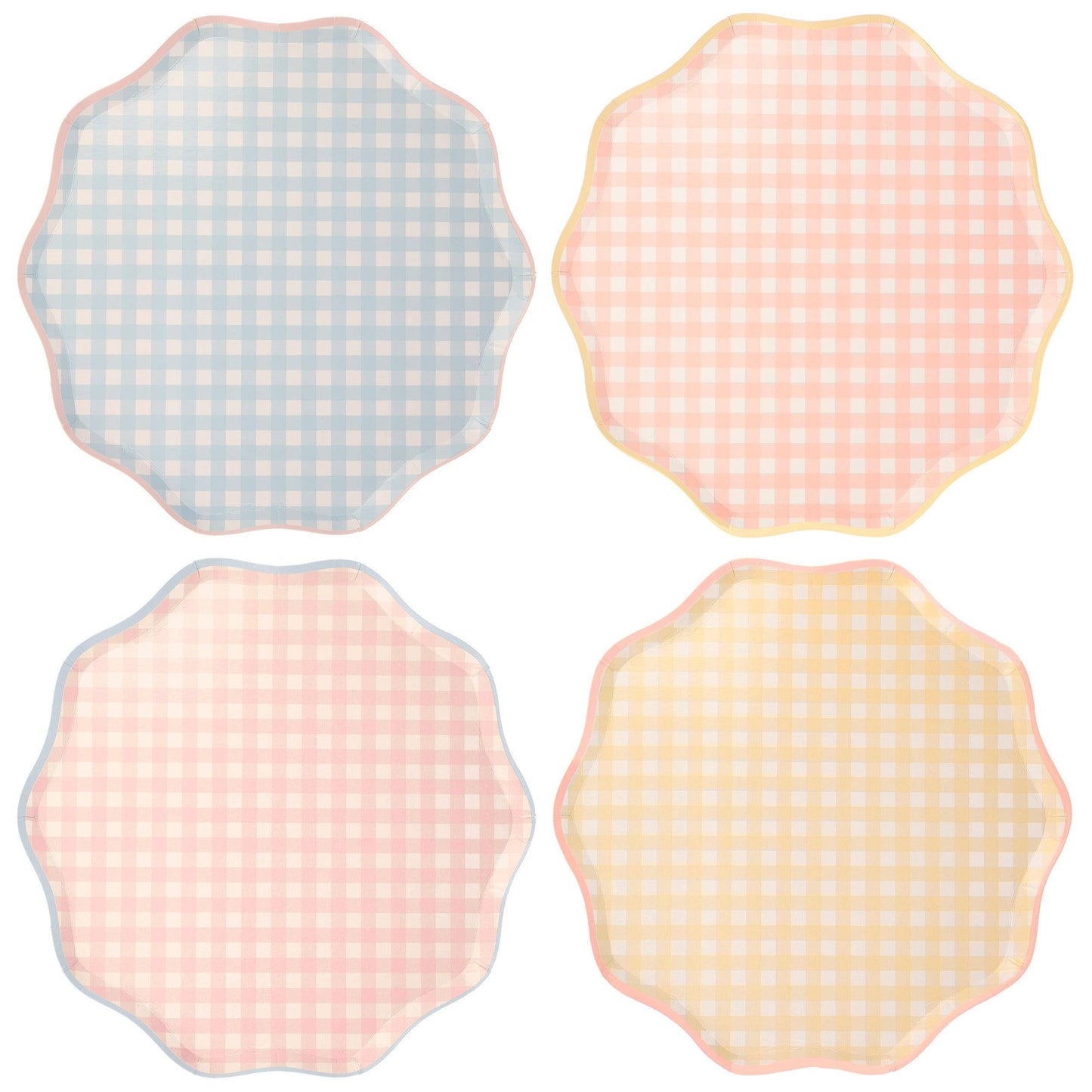 Gingham Side Plates (x8)