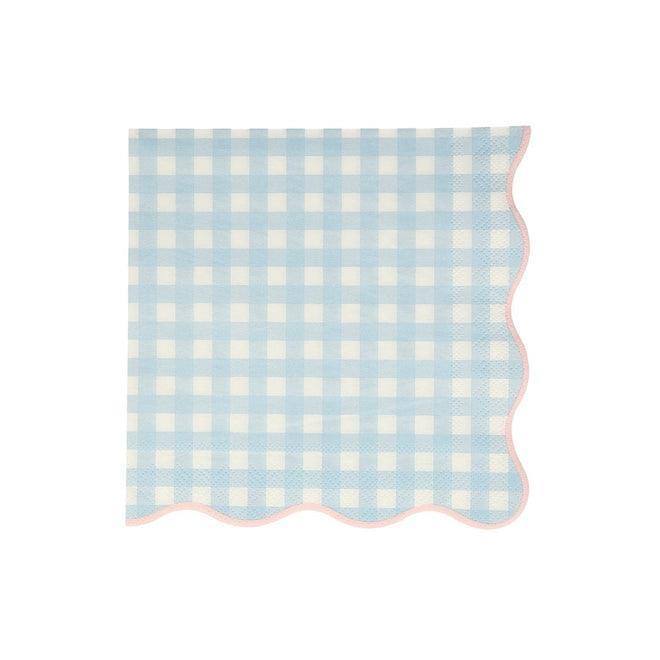 Meri Meri Gingham Large Napkins (set of 20) - partyalacarte.co.in