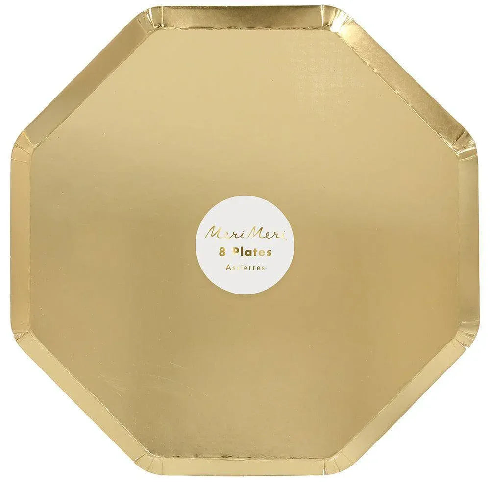 Meri Meri Gold Dinner Plates (set of 8) - partyalacarte.co.in