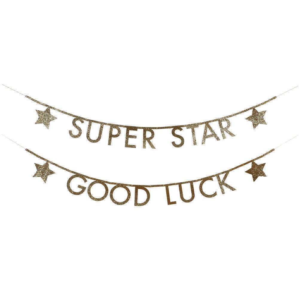 Meri Meri Gold Glitter Letter Garland Kit - partyalacarte.co.in
