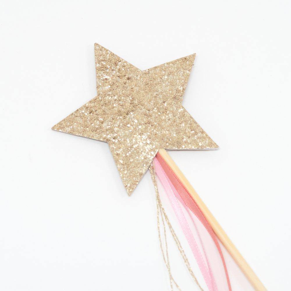 Meri Meri Gold Glitter Wands (set of 8) - partyalacarte.co.in