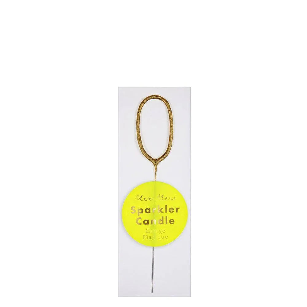 Meri Meri Gold Sparkler Number Candles - partyalacarte.co.in
