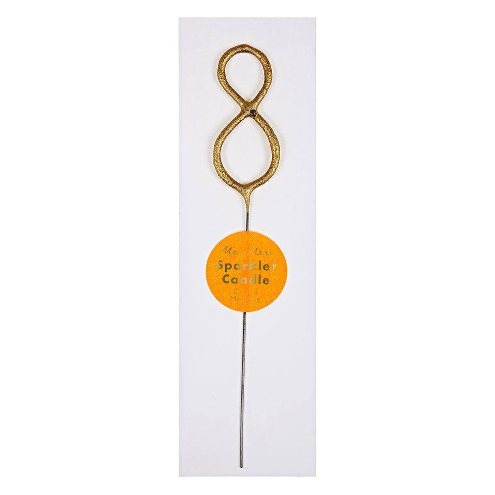 Meri Meri Gold Sparkler Number Candles - partyalacarte.co.in