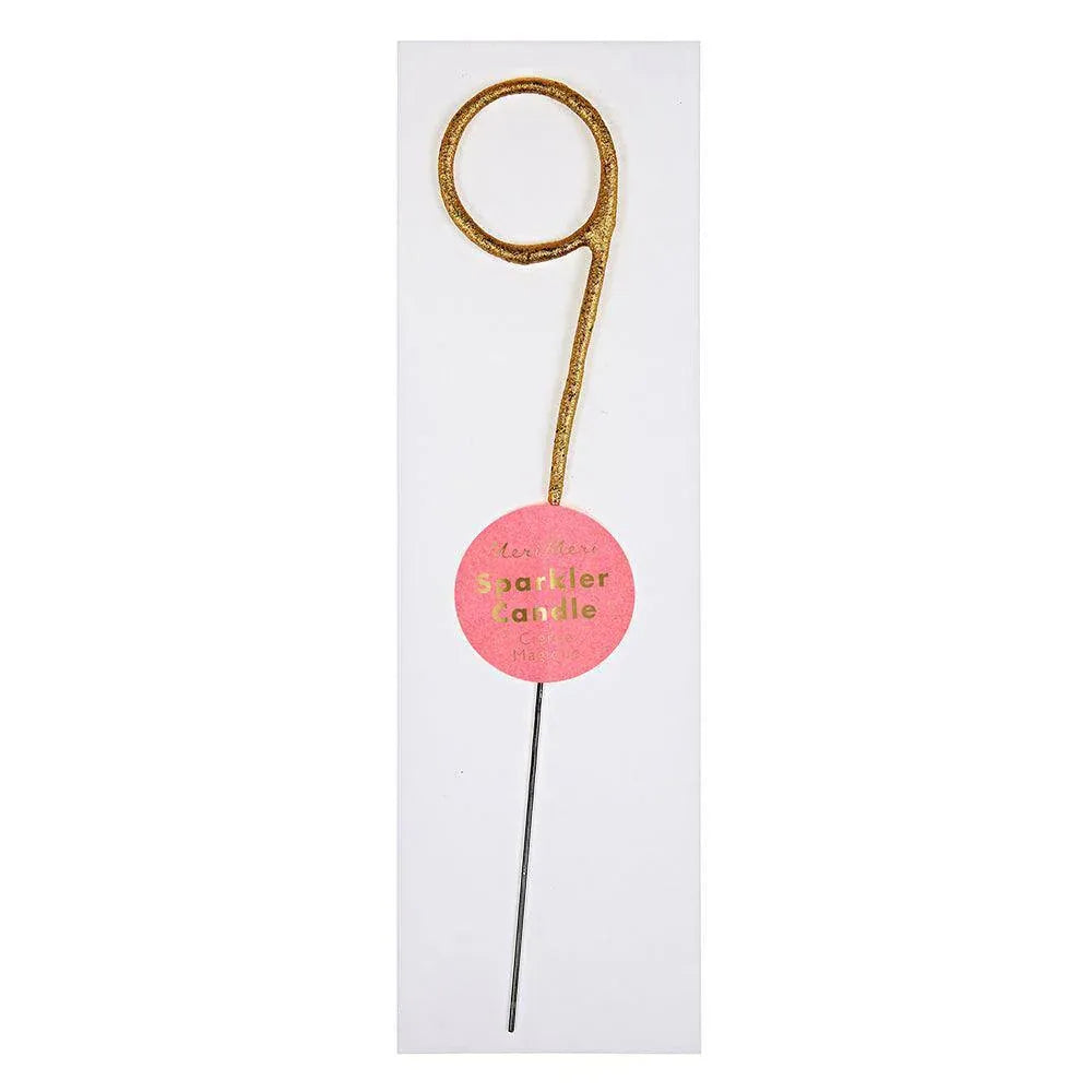 Meri Meri Gold Sparkler Number Candles - partyalacarte.co.in