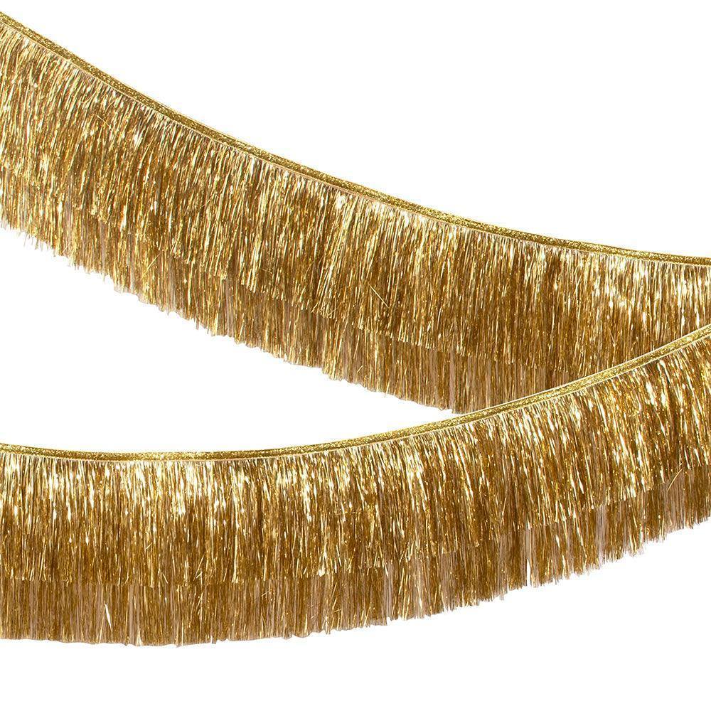 Meri Meri Gold Tinsel Fringe Garland - partyalacarte.co.in