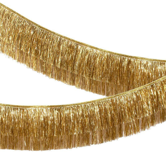 Meri Meri Gold Tinsel Fringe Garland - partyalacarte.co.in