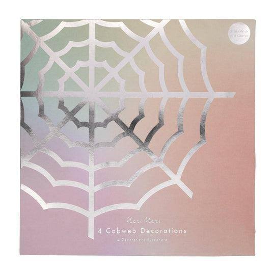 Meri Meri Halloween Hanging Cobwebs (x 4) - partyalacarte.co.in