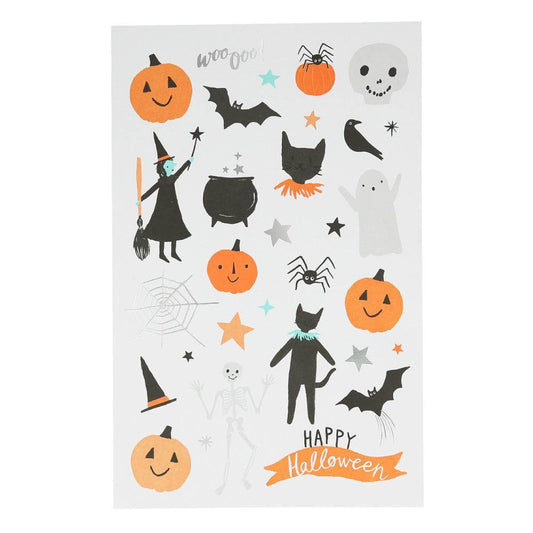 Meri Meri Happy Halloween Tattoo Sheet (x 2 sheets) - partyalacarte.co.in
