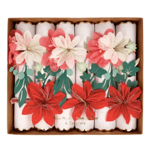 Meri Meri Hazel Gardiner Large Flower Crackers (x 6) - partyalacarte.co.in