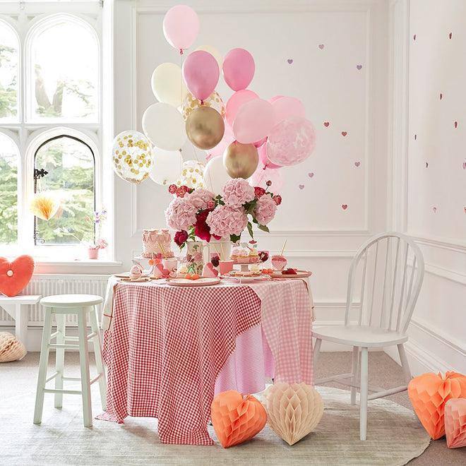 Meri Meri Heart Honeycomb Decorations (set of 6) - partyalacarte.co.in
