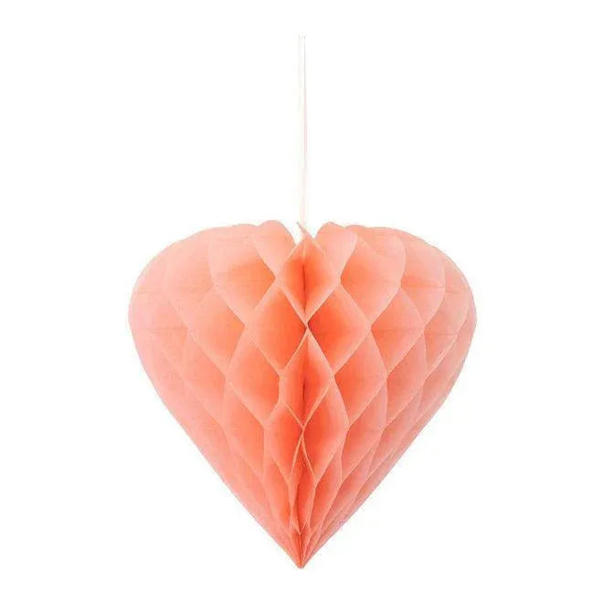 Meri Meri Heart Honeycomb Decorations (set of 6) - partyalacarte.co.in