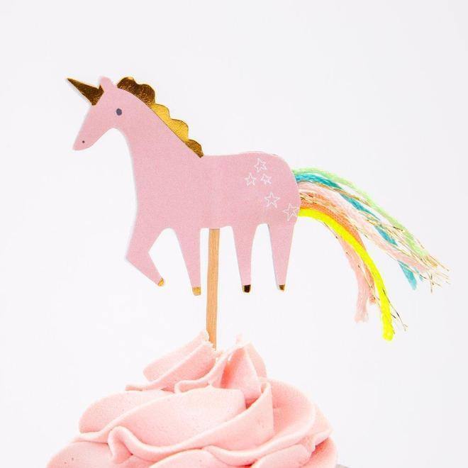 Meri Meri I Believe In Unicorns Cupcake Kit (set of 24 toppers) - partyalacarte.co.in