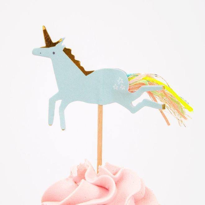 Meri Meri I Believe In Unicorns Cupcake Kit (set of 24 toppers) - partyalacarte.co.in