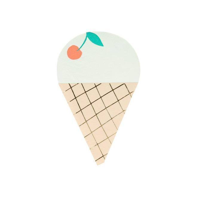 Meri Meri Ice Cream Napkins (set of 16) - partyalacarte.co.in