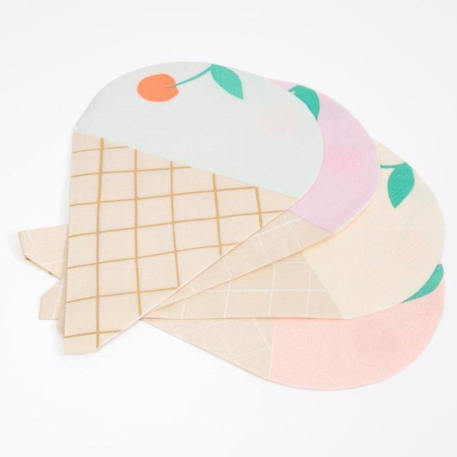 Meri Meri Ice Cream Napkins (set of 16) - partyalacarte.co.in