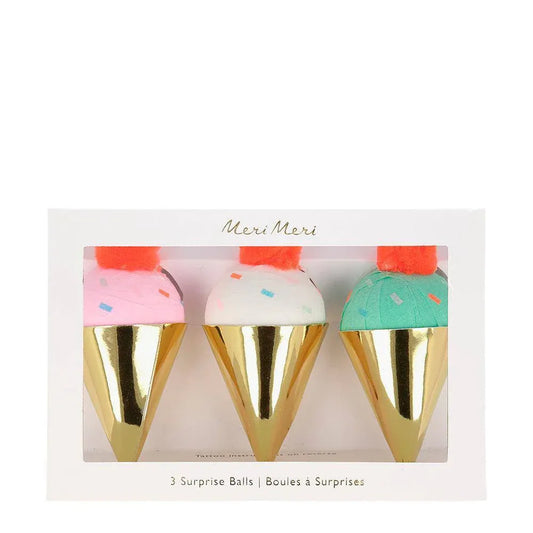 Meri Meri Ice Cream Surprise Balls (set of 3) - partyalacarte.co.in