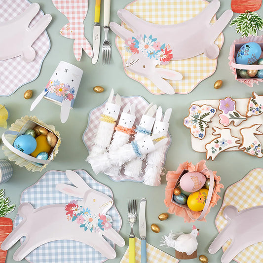 Gingham Side Plates (x8)